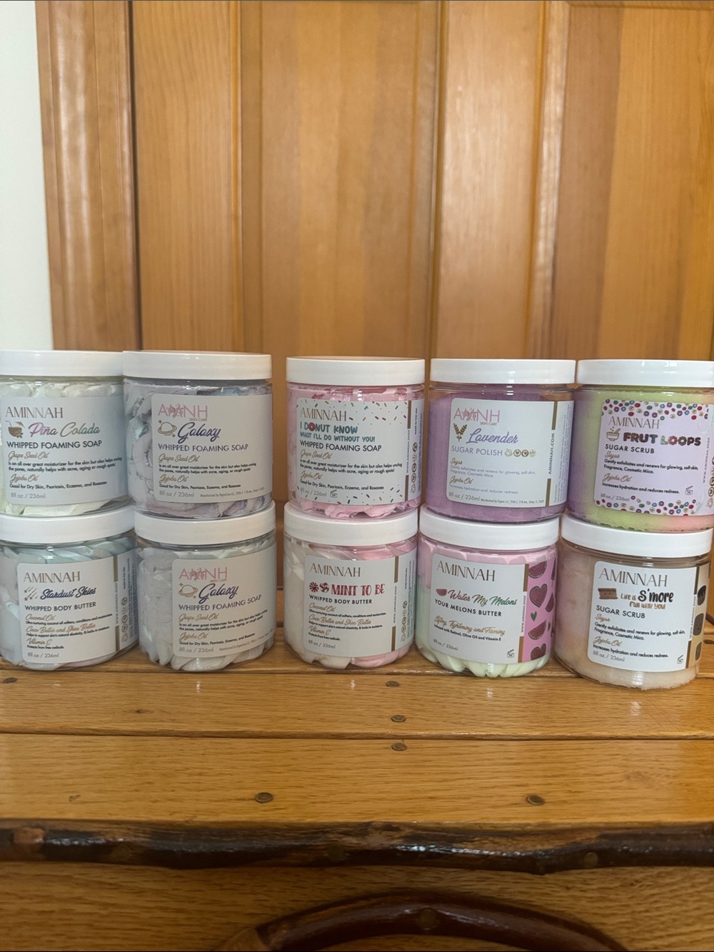 Aminnah Whipped Body Butters & Scrubs - Luxurious Moisture